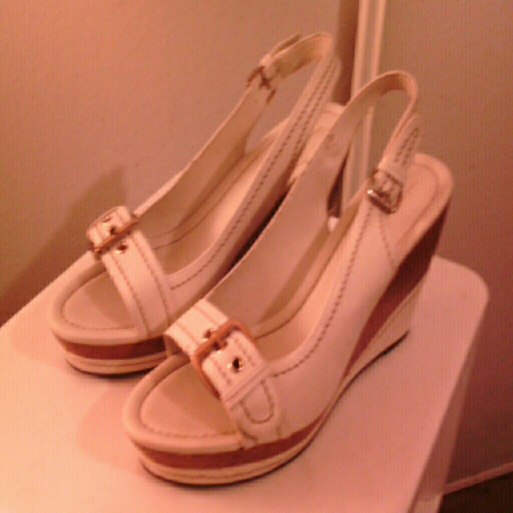 Cream Wedge Heels